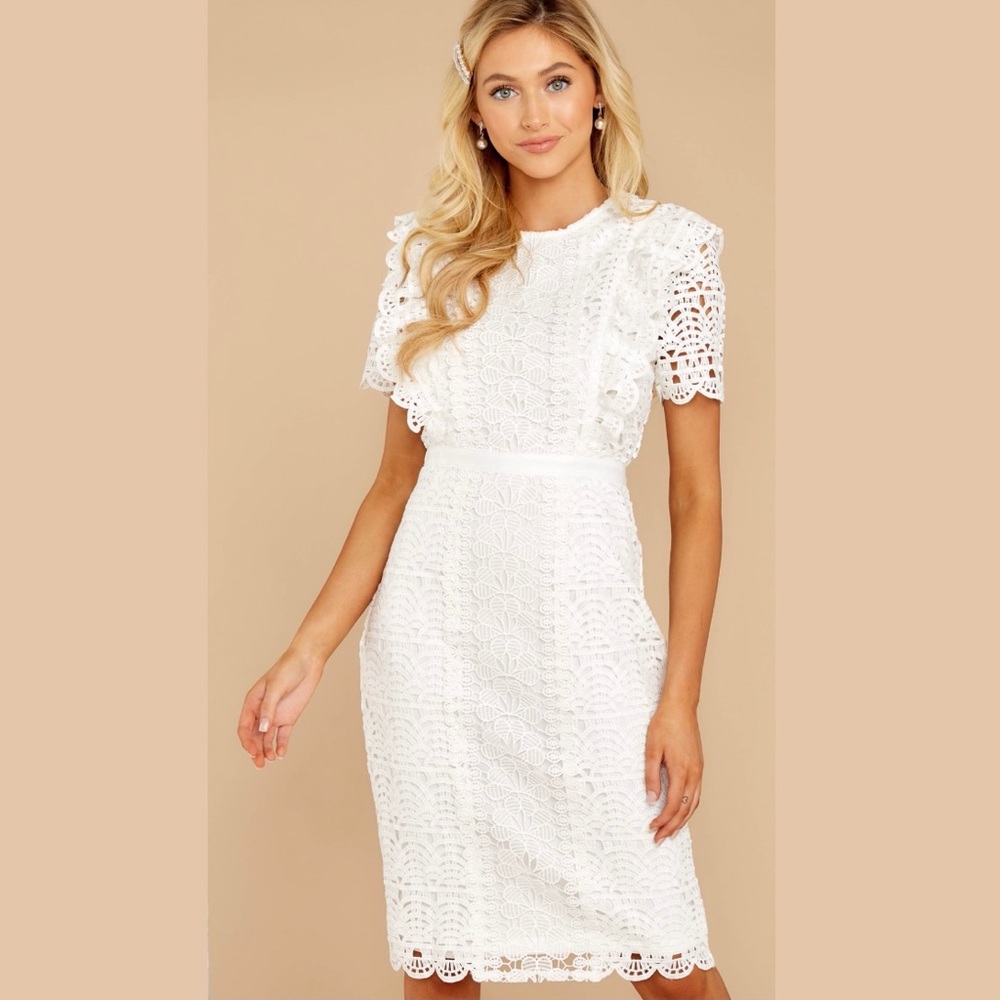 Red Dress Boutique Timeless White Eyelet Dress